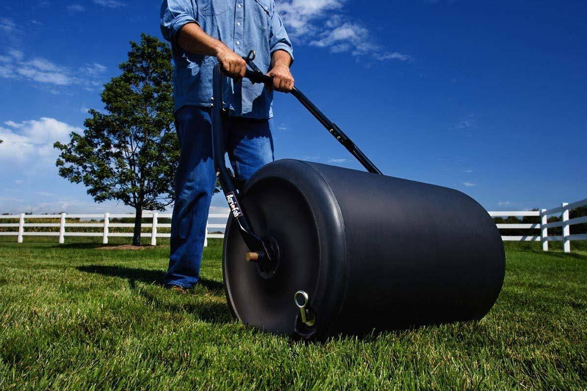 18 by 24 Inch Poly Push Tow Lawn Roller Y395523