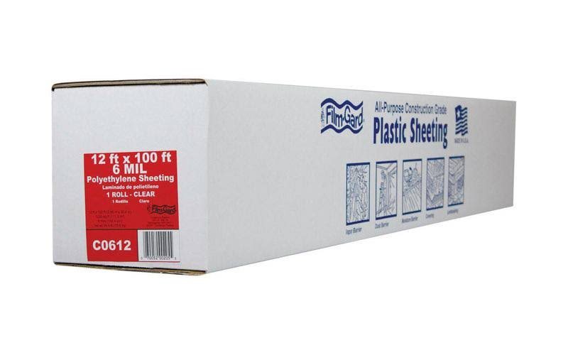 12& x 100& 6 Mil Clear Polyethylene Film U545