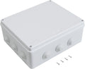 White ABS Plastic IP65 Junction Box 11.8 x 9.8 x 4.7 inch Pack of 2 P506