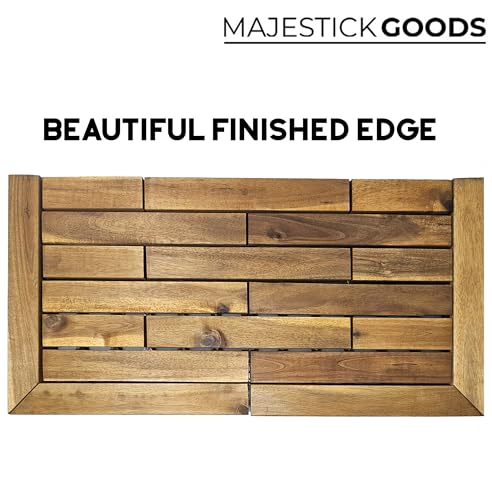 12 x 12 Acacia Hardwood Outdoor Flooring Edge Straight 8 pack R21671