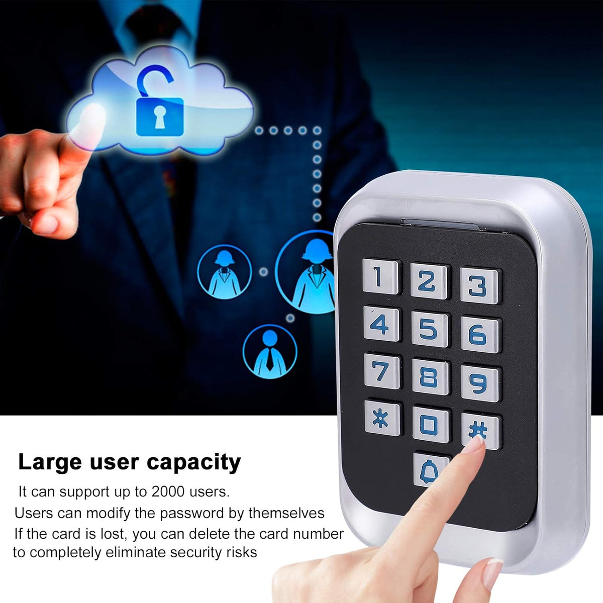 13.56MHz Keypad RFID Door Access Control System J7224