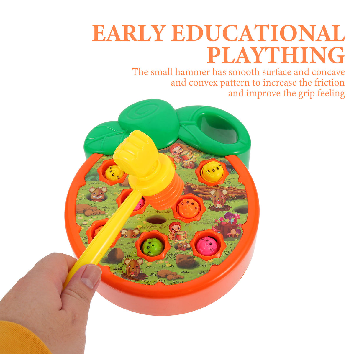 Electric Mole Game Toy Whacking Toy Cartoon Hammer Beating Toy U598809