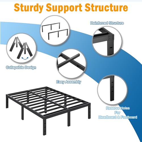 14 Inch Heavy Duty Metal Platform Bed Frame C3003