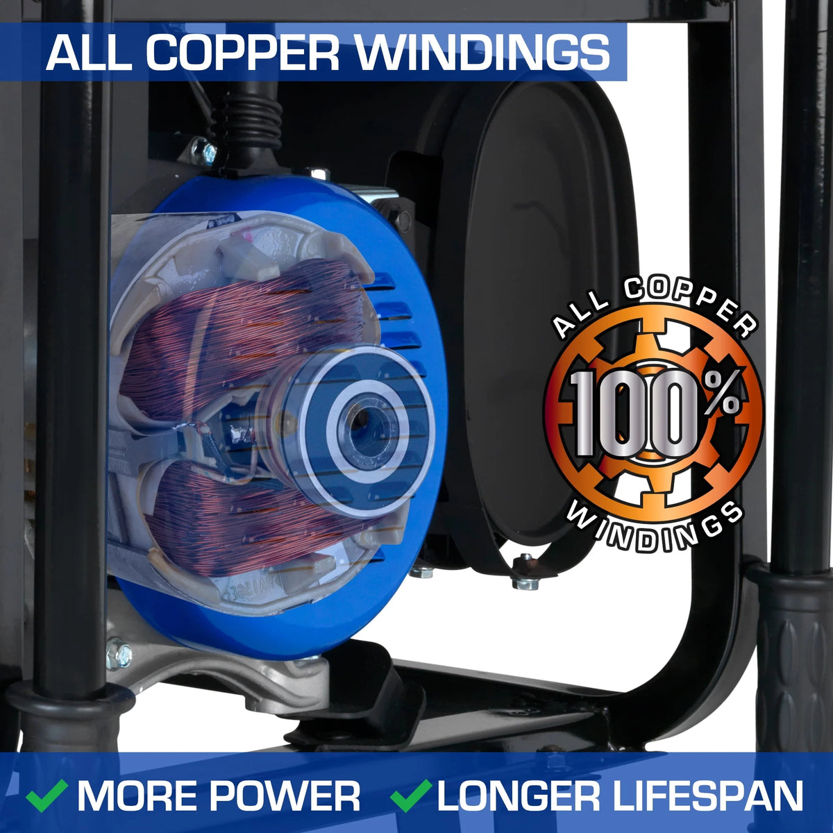 13,000-Watt 500cc Portable Hybrid Gas Propane Generator W9193