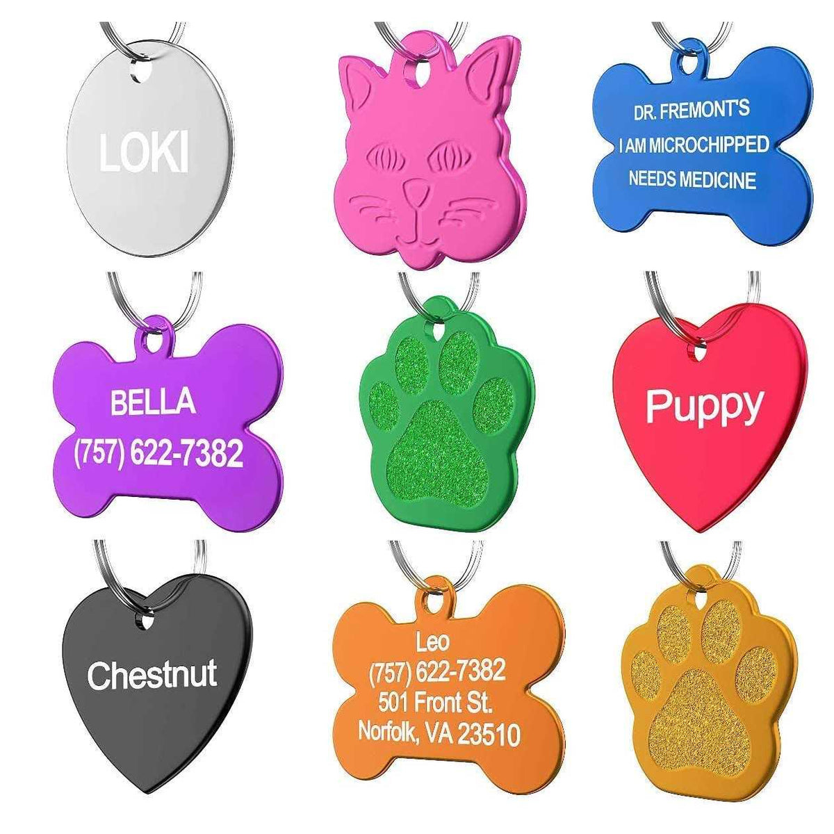 Custom Pet ID Tag Z494042