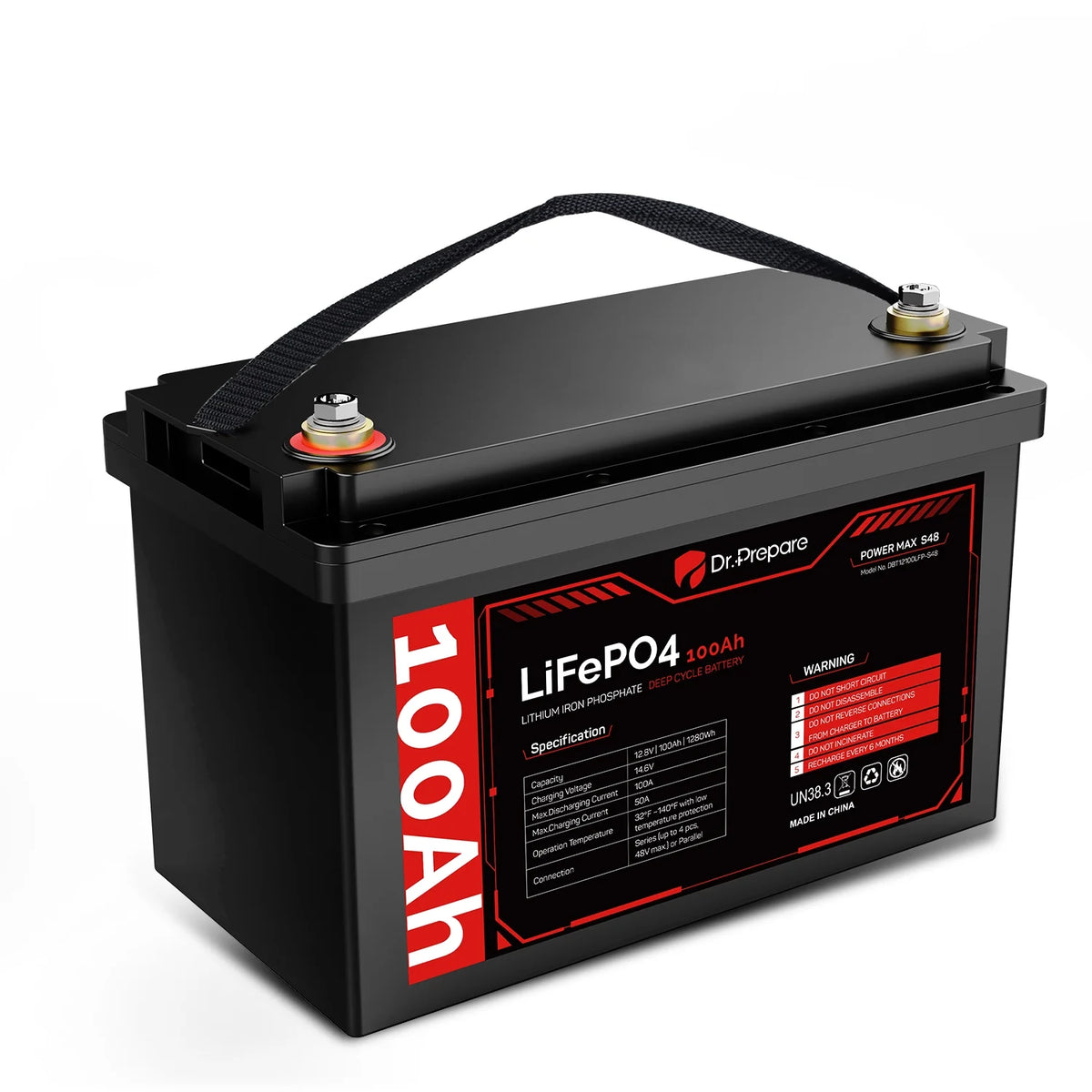 12V 100Ah LiFePO4 Lithium Deep Cycle Battery Y677290