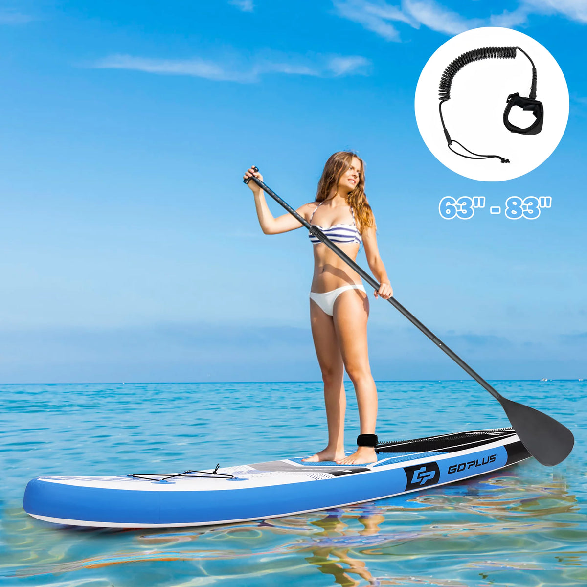 10'5'' Inflatable Stand Up Paddle Board with Carrying Bag T26334