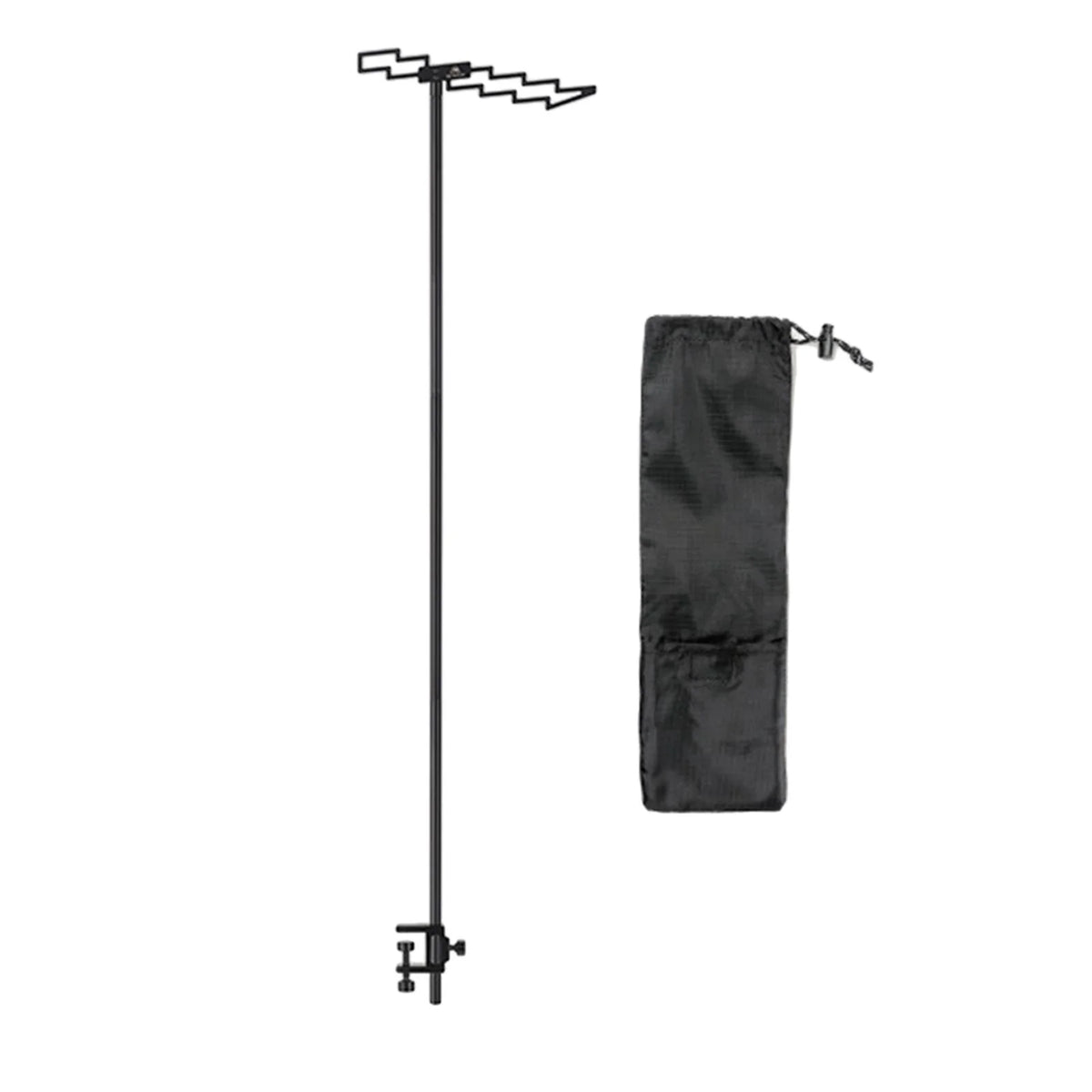 Compact Camping Lantern Stand Holder Table Clamp Tent Hook Foldable Outdoor Lamp Pole Post H701