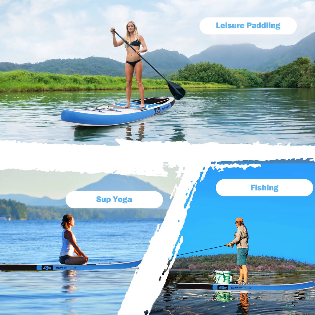 10'5'' Inflatable Stand Up Paddle Board with Carrying Bag T26334