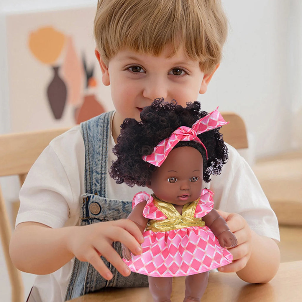8 Inch Black Baby Dolls With Clothes Z6277