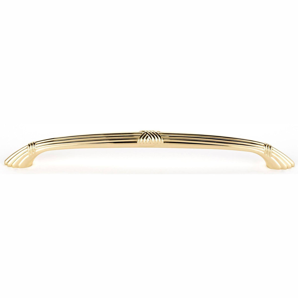 10x22 CC Ribbon & Reed Appliance Pull - Unlacquered Brass J965
