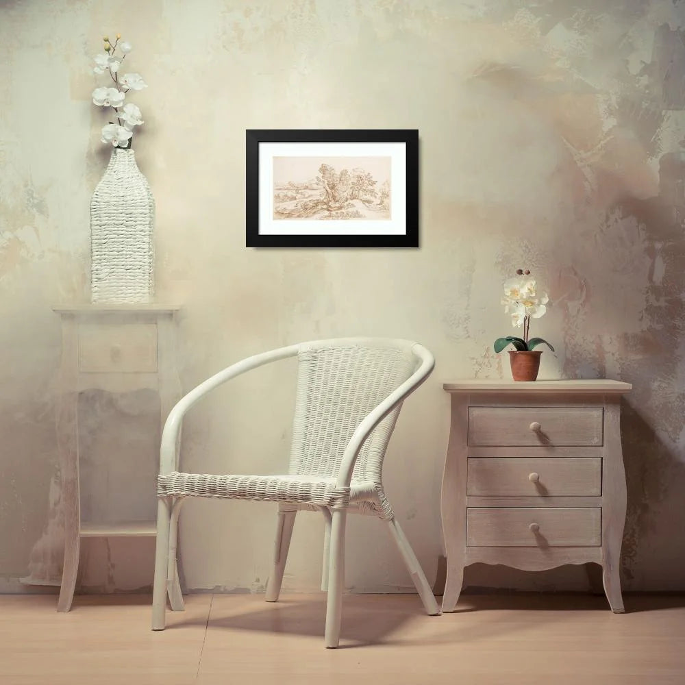 Black Modern Framed Museum Art Print M434