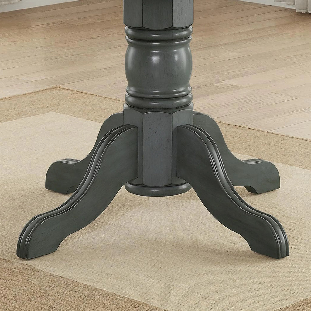 Blue & Mocha Finish Dining Table Z1718