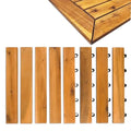 12 x 12 Acacia Hardwood Outdoor Flooring Edge Straight 8 pack R21671