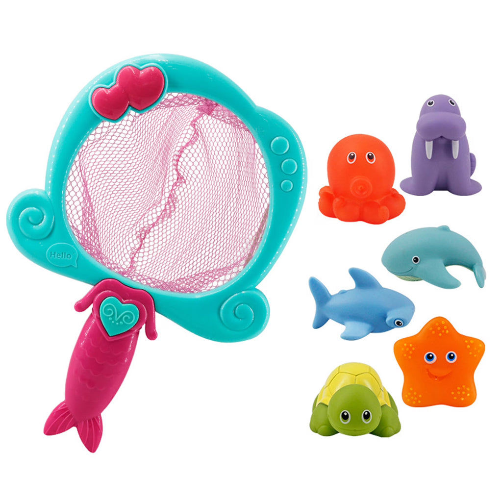 Color Changing Floating Baby Bath Toys with Net Y629