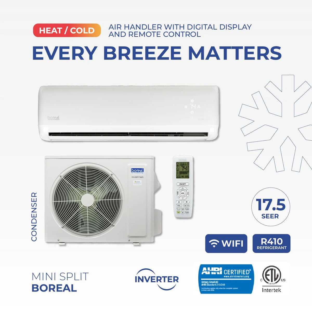 24000 BTU Mini Split Air Conditioner Inverter Heat Pump P4730