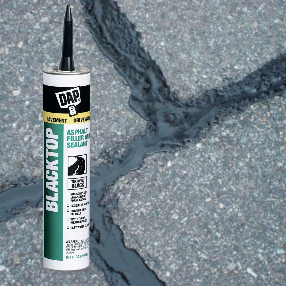 12 Pack 10.1 oz Blacktop Asphalt Filler and Sealant K887
