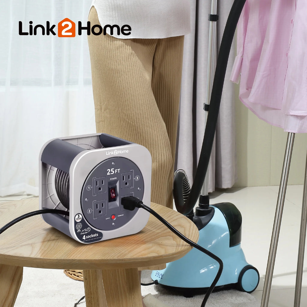 25 ft. Extension Cord Reel with 4 Power Outlets I113792