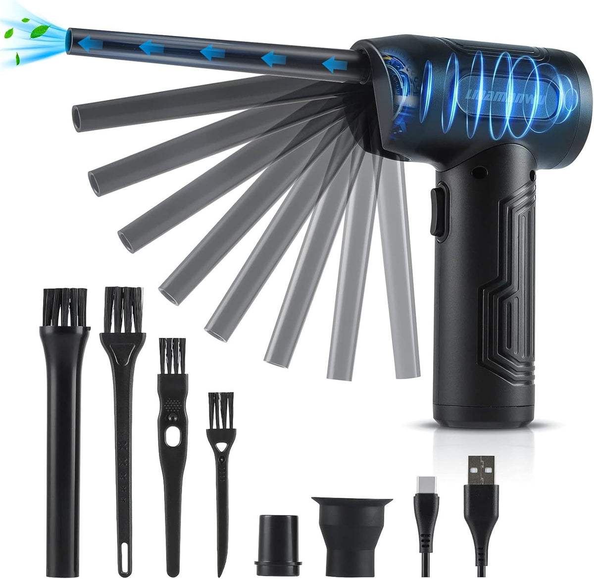 Cordless Air Duster Portable Air Blower 50000 RPM Rechargeable Y273266