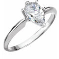 14k White Gold Diamond Solitaire Engagement Ring R762244