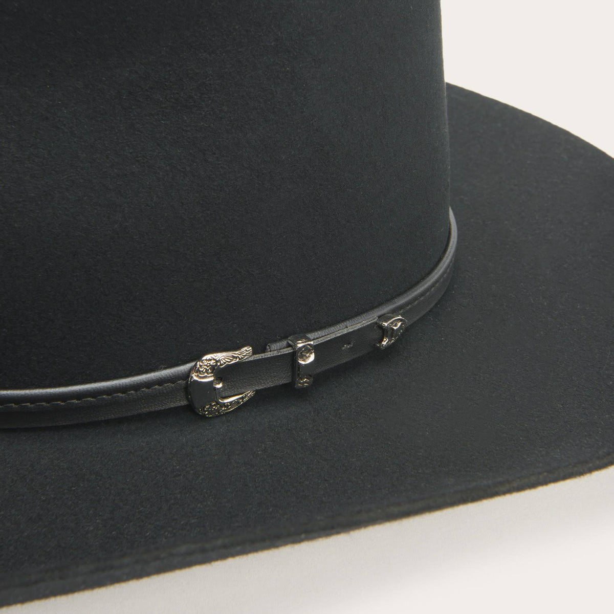 Black 4X Buffalo Felt Cowboy Hat P735478