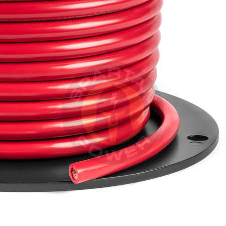 2/0 AWG 25 ft Red Battery Cable with Reel Z26192