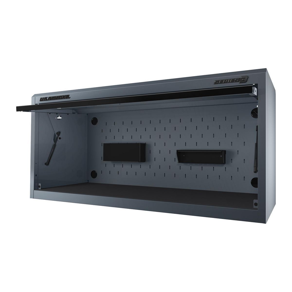 56 in. x 22 in. Blue Work Center Hutch J38419