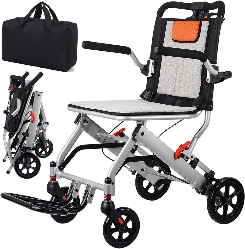 Lightweight Aluminum Folding Transport Wheelchair P70333