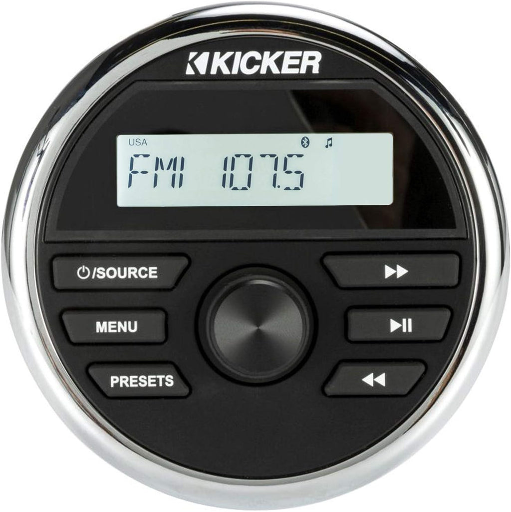 Waterproof Marine Radio with Dash Kit E9106