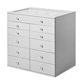 Silver 11 Drawer Makeup Chest Q8111