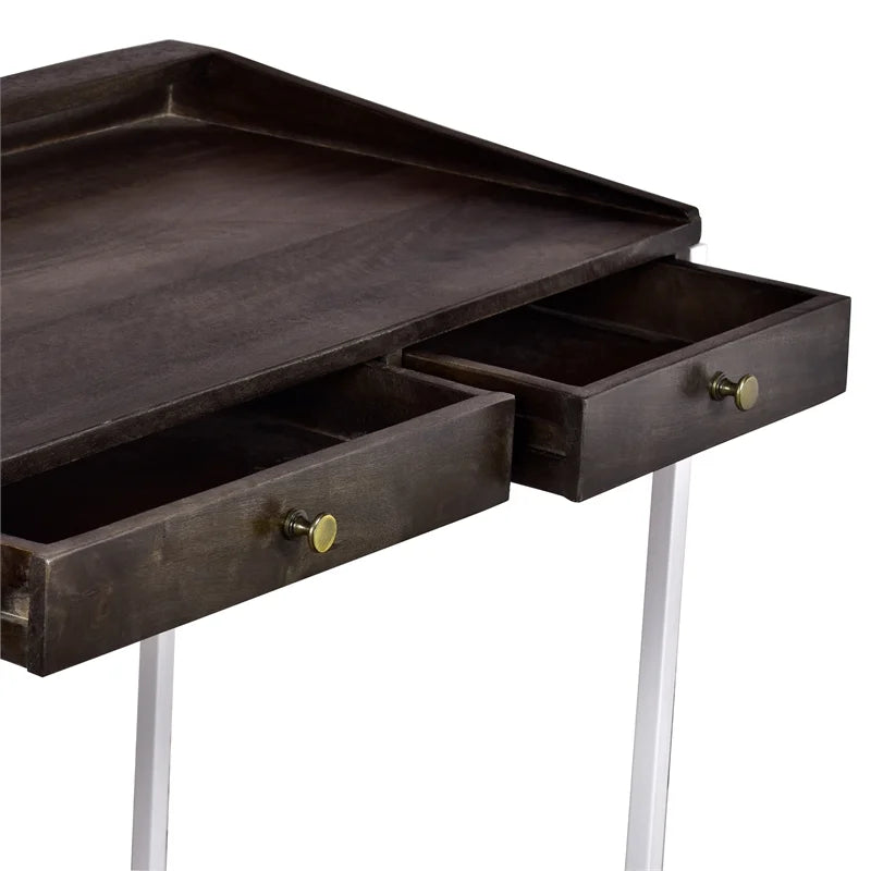 Writing Desk Wood & Metal K12343