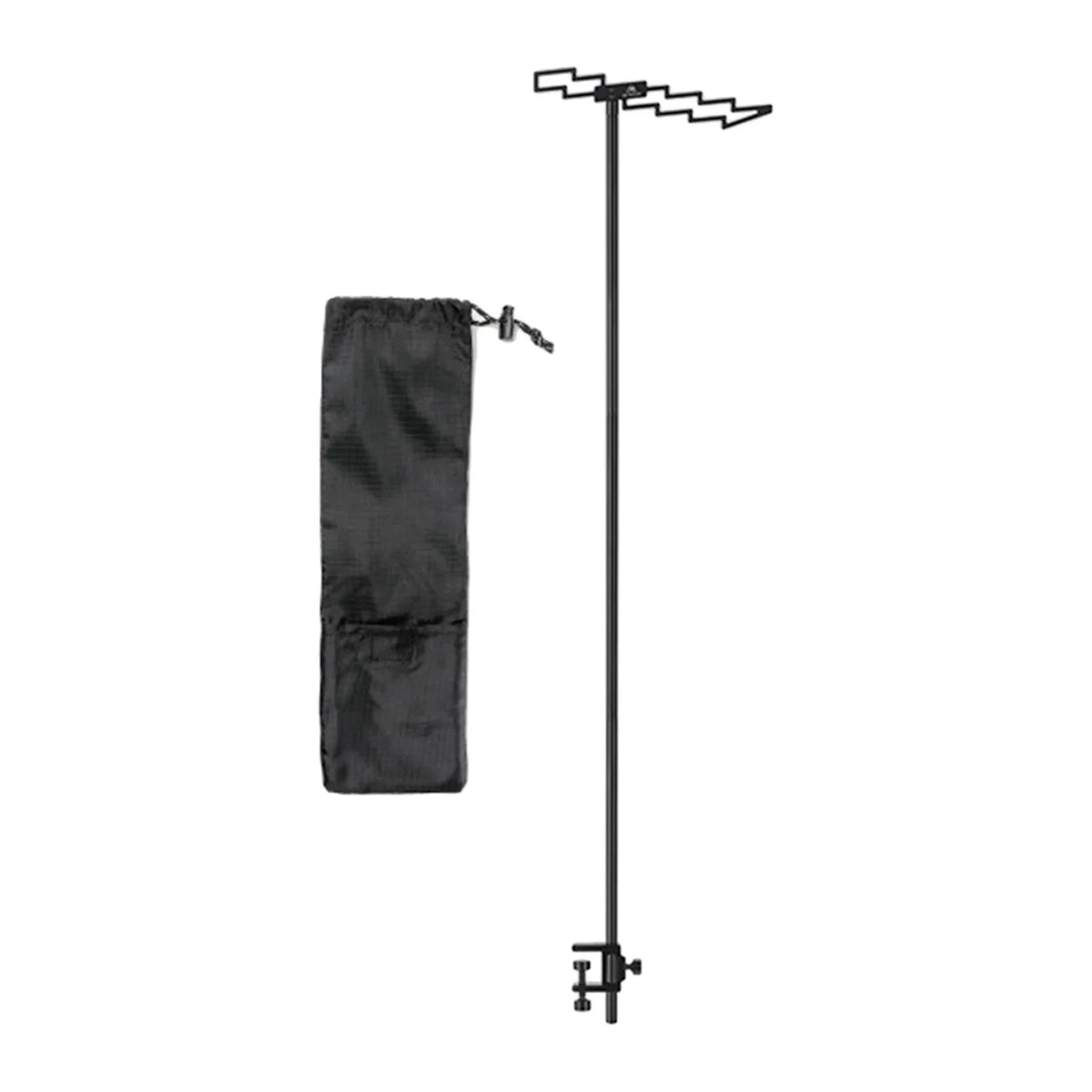 Compact Camping Lantern Stand Holder Table Clamp Tent Hook Foldable Outdoor Lamp Pole Post H701