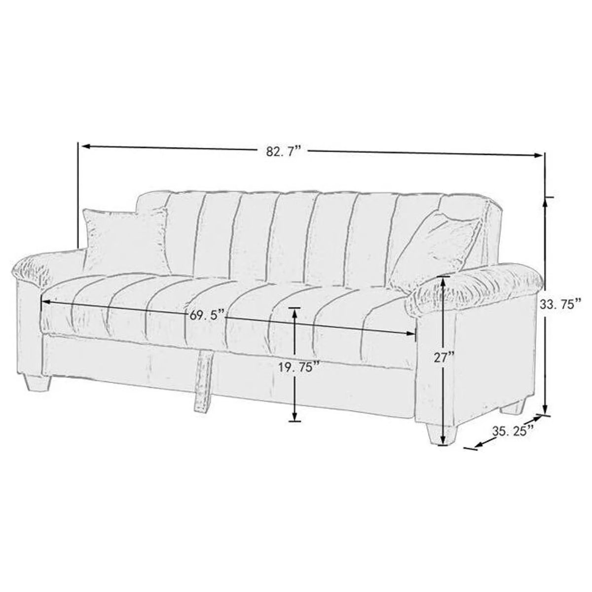 Black Faux Leather Recliners 3-Piece Set M444950