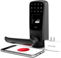 Black Smart Lock Electronic Door Handle S487