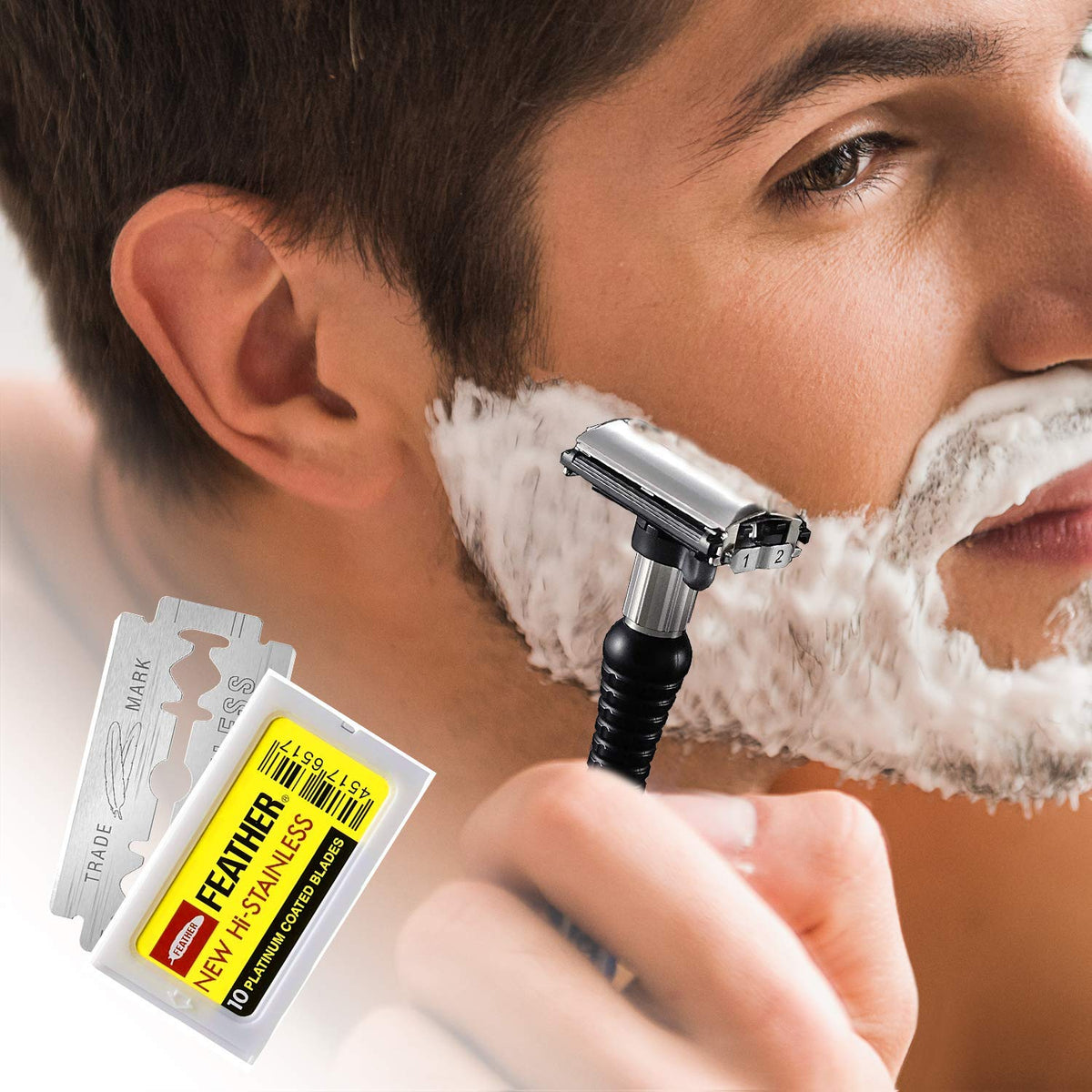 Double Edge Safety Razor Blades 200 Count Pack of 2 T970