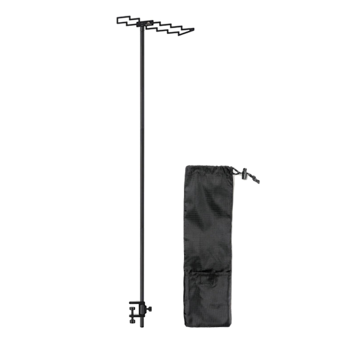 Compact Camping Lantern Stand Holder Table Clamp Tent Hook Foldable Outdoor Lamp Pole Post H701