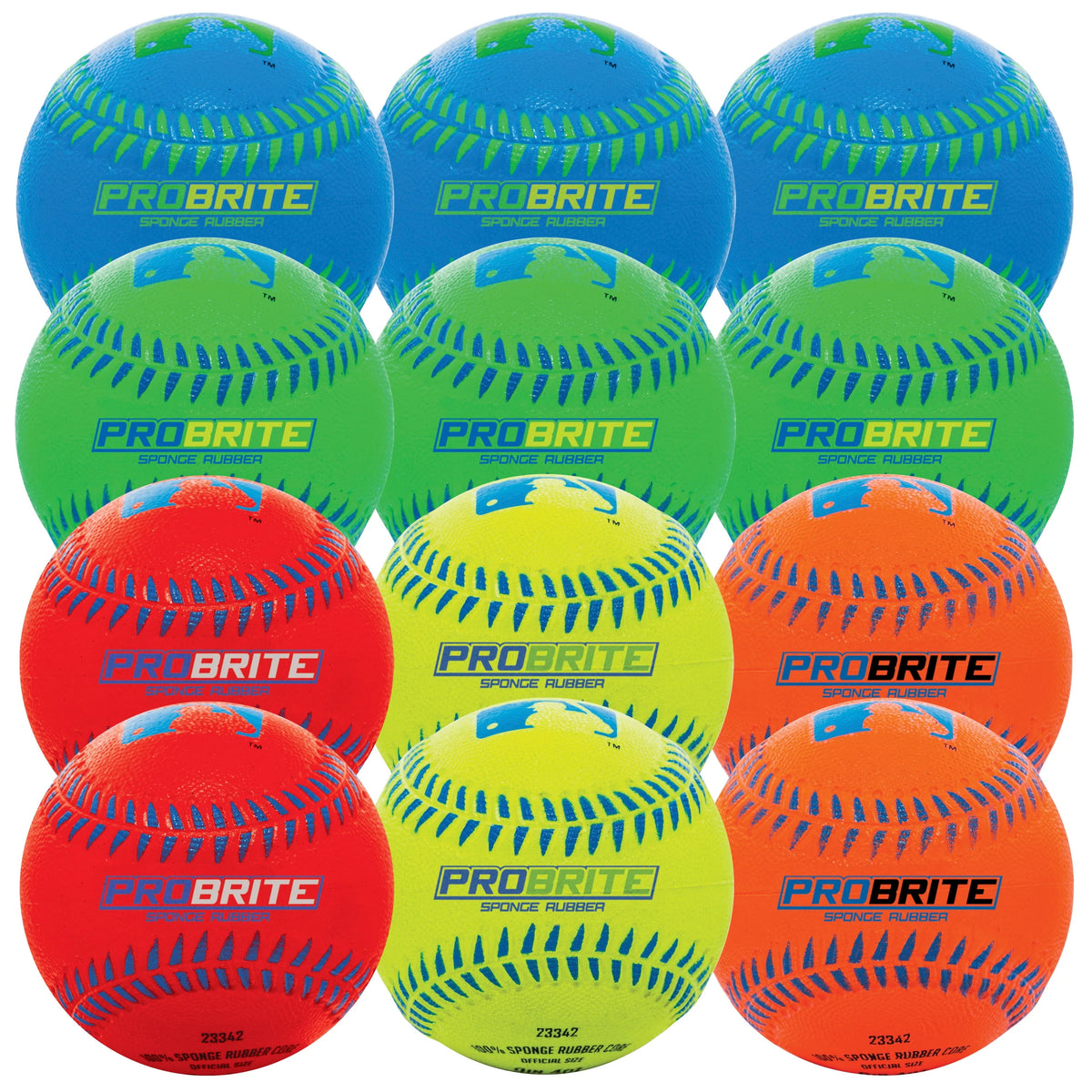 Soft Rubber Baseballs 12 Pack U67291