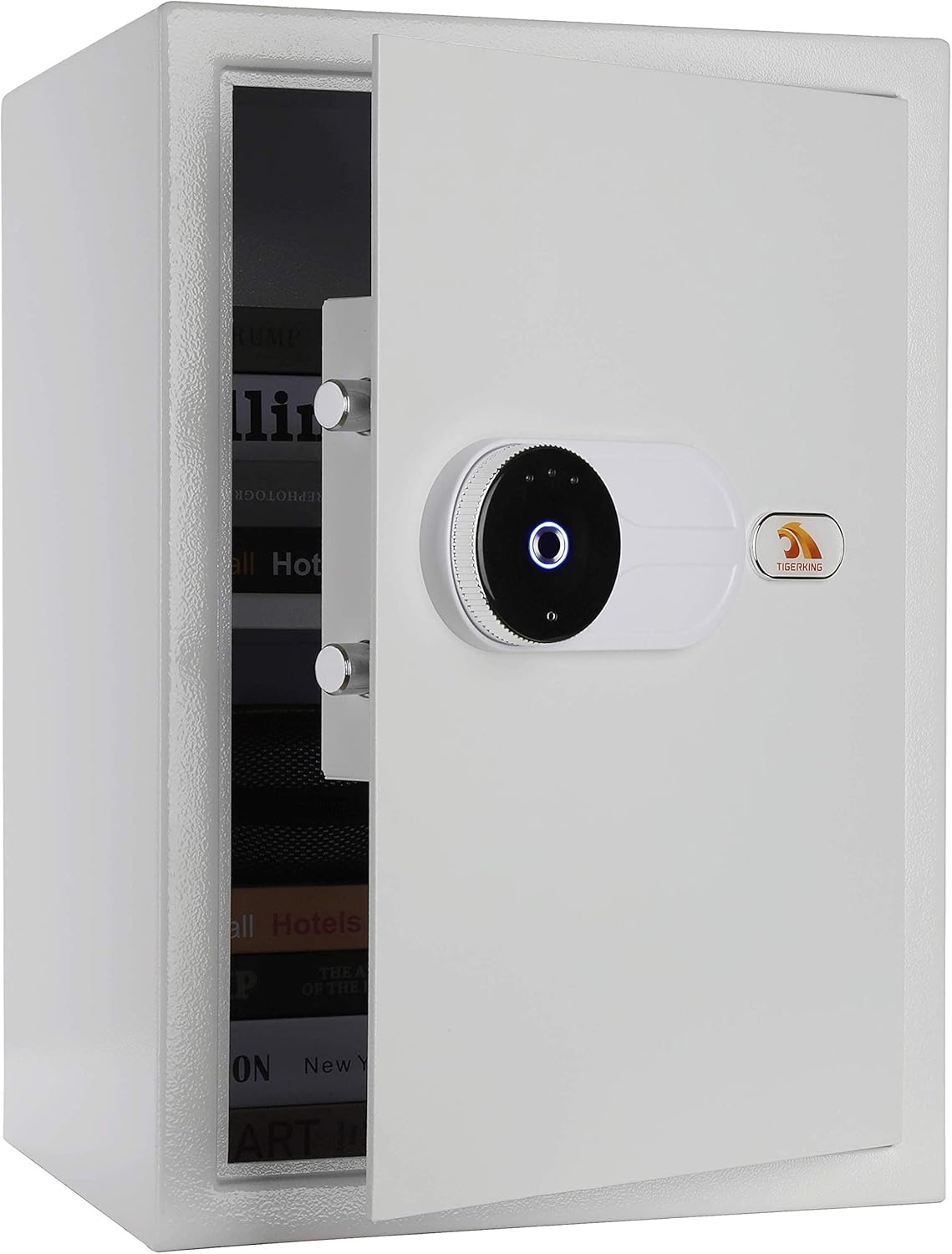 White Biometric Security Safe Box C3822