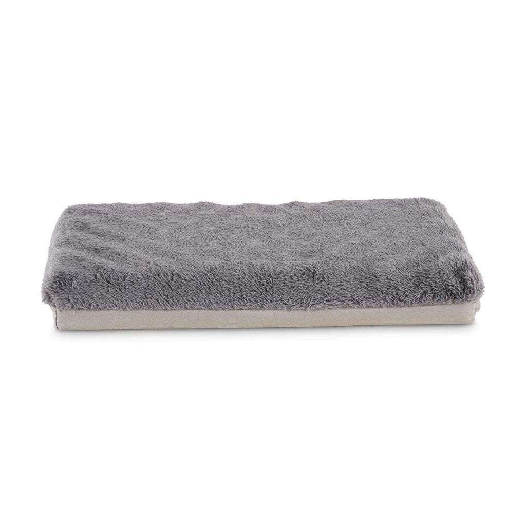 Dark Grey Foam Dog Crate Mat and Pet Bed B368626