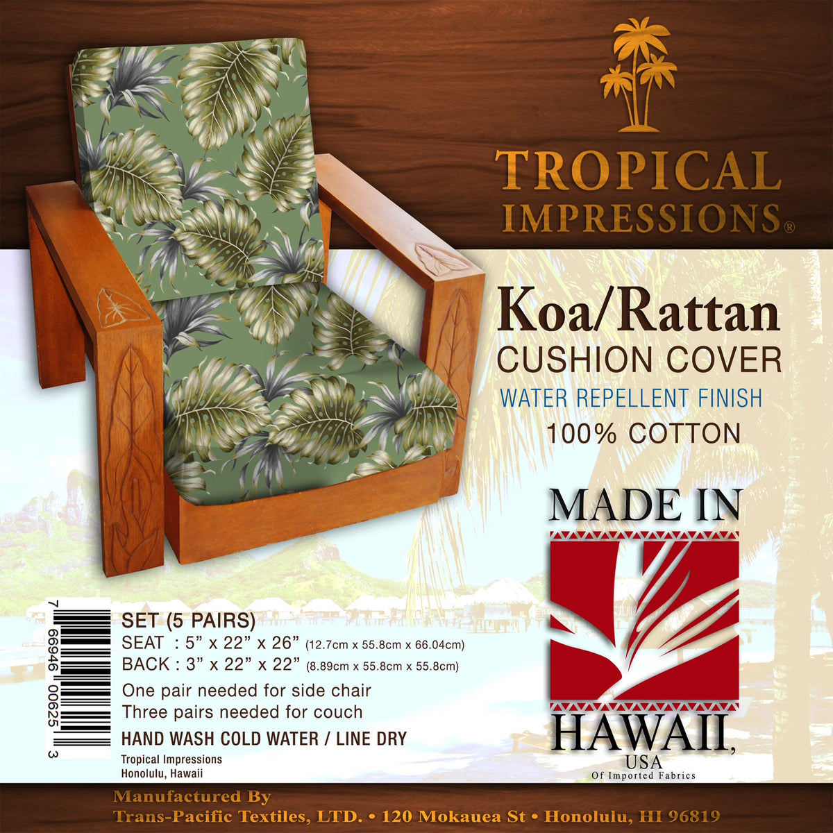 Sage Cushion Cover Set of 5 I7628
