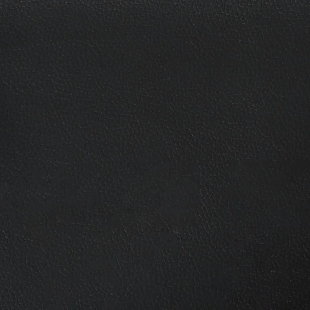 Black Faux Leather Sofa Chair with Footstool Q2470