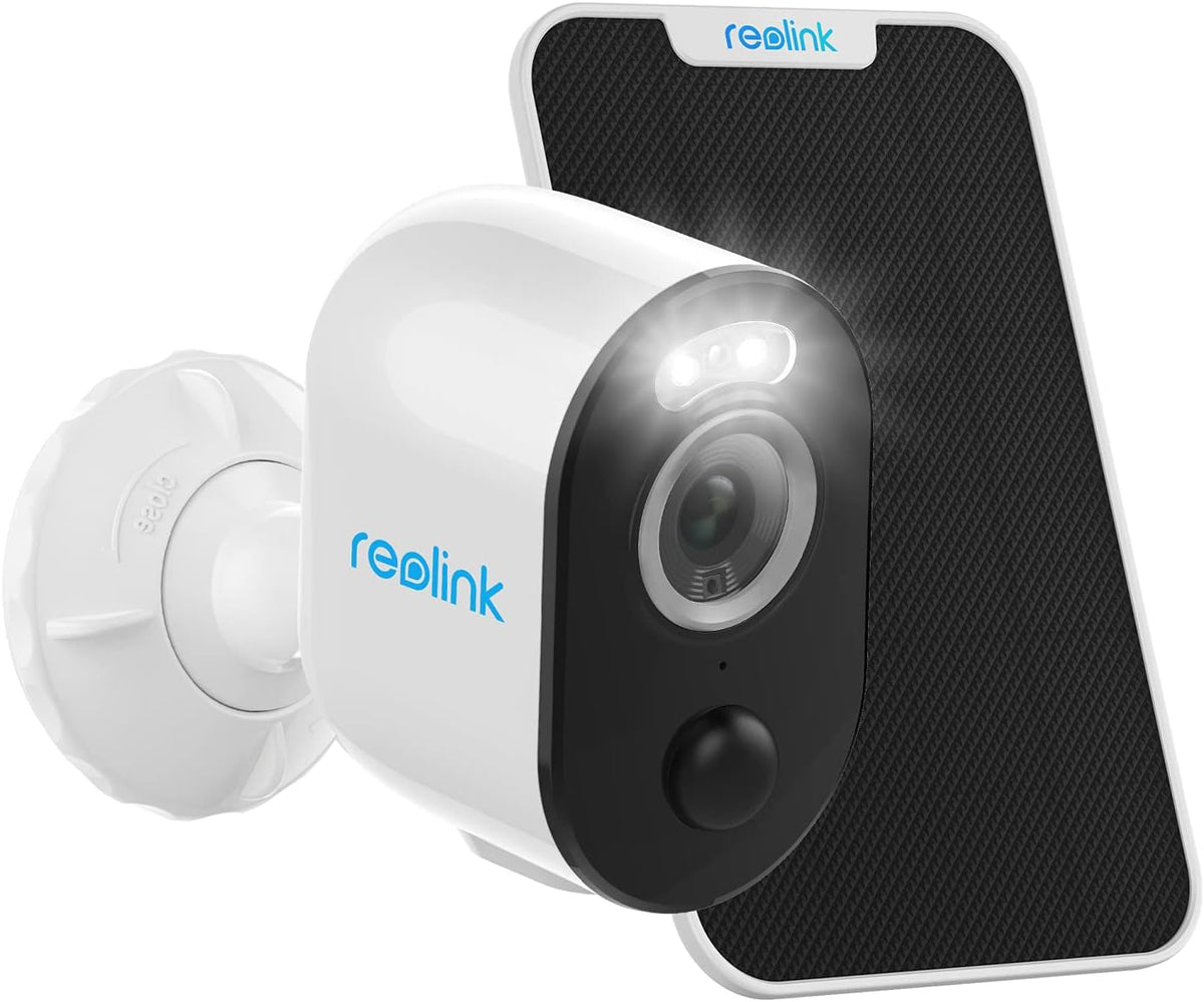 2K Color Night Vision Wireless Outdoor Security Camera with Solar Panel W57209