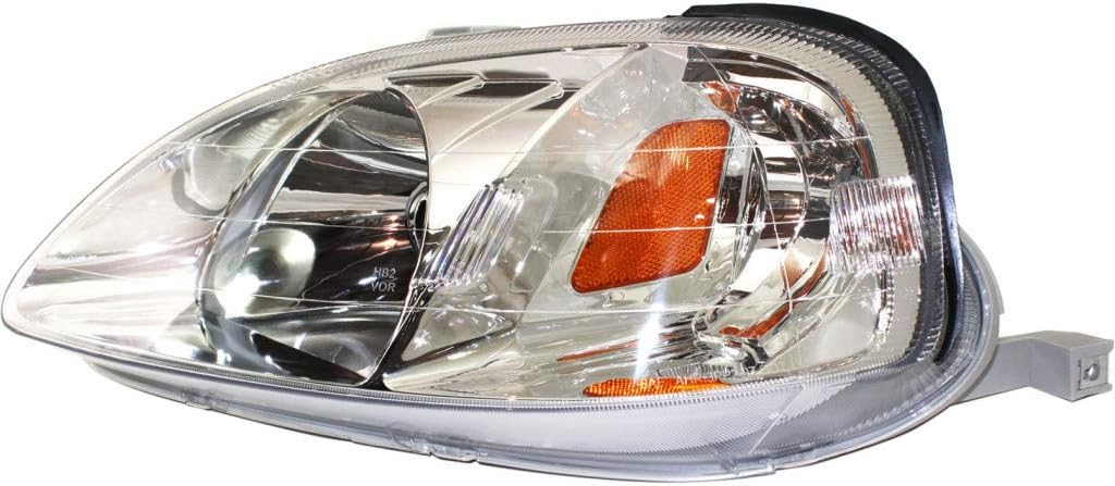 Headlight Assembly Unit Pair for Honda Civic 1999 2000 A32873