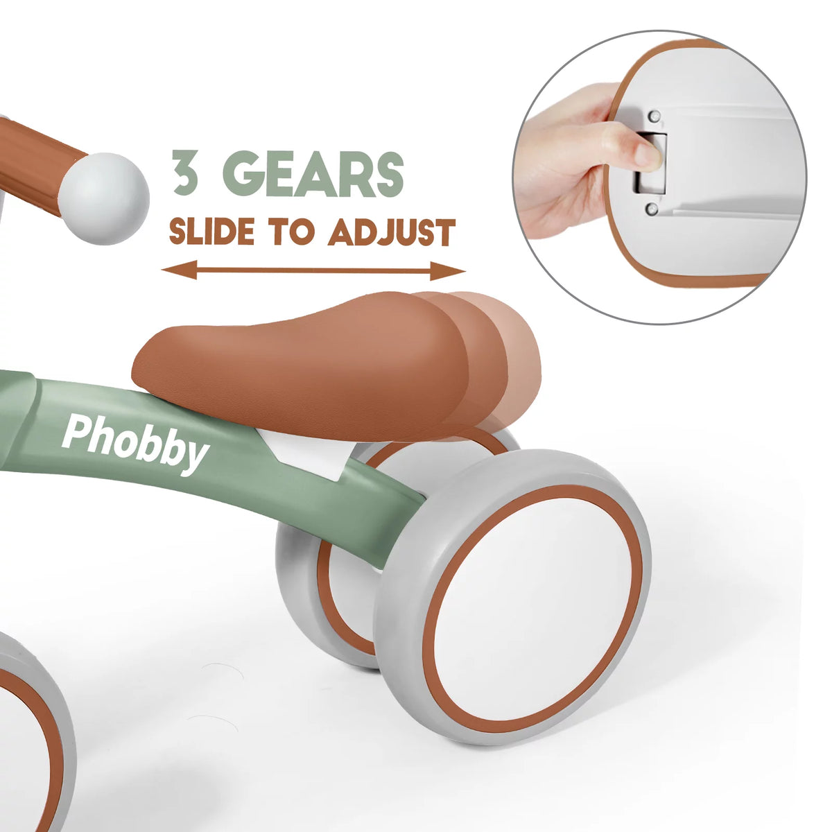 Baby Balance Bike with Adjustable Seat T93391