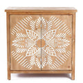 Natural Wood 2-Door Storage Cabinet E697118