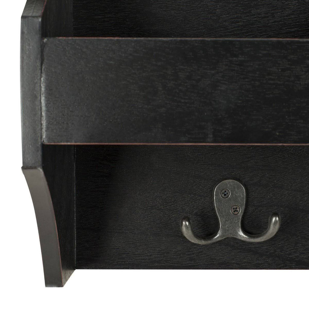 Black Hanging Storage Wall Rack X365194