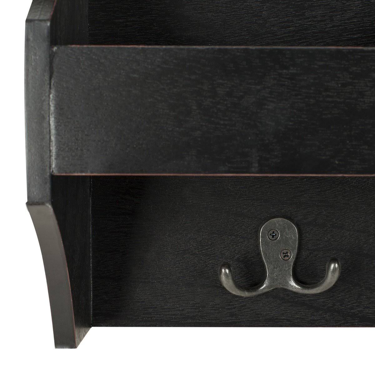 Black Hanging Storage Wall Rack X365194