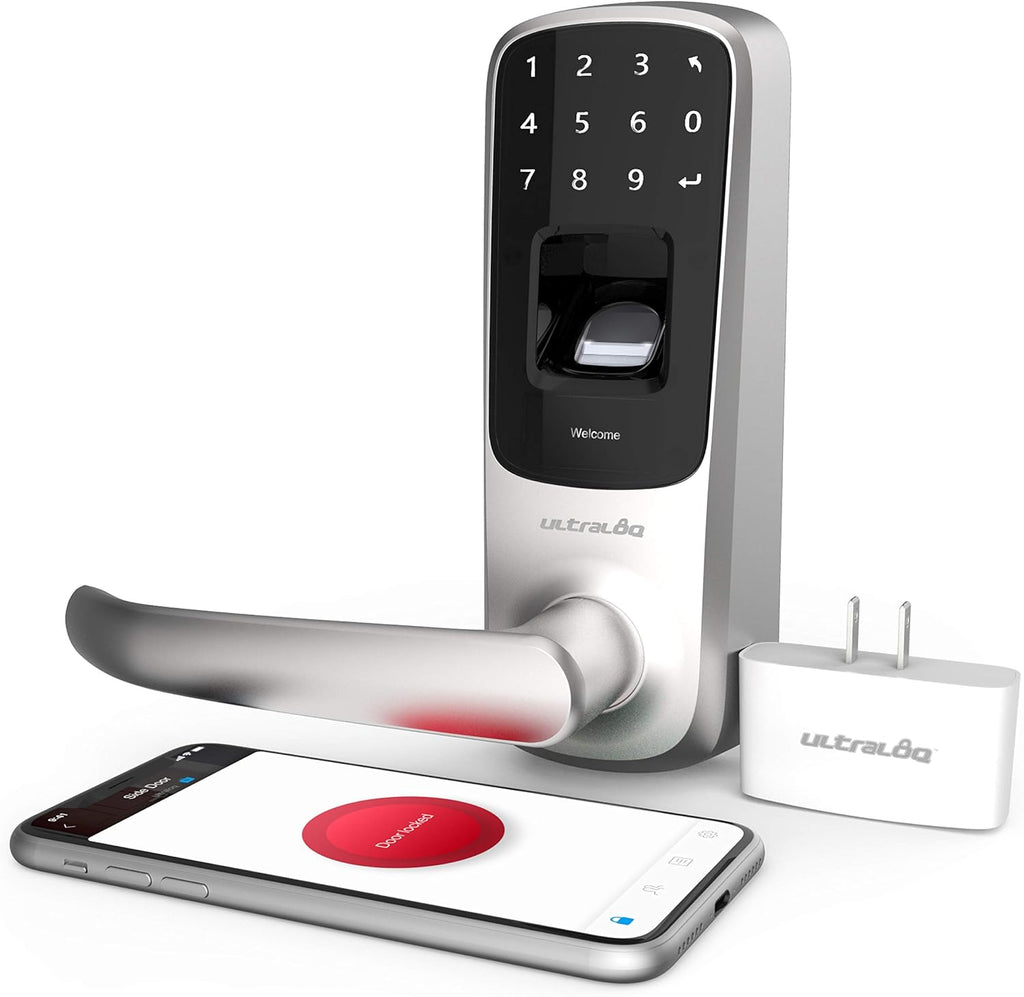Black Smart Lock Electronic Door Handle S487