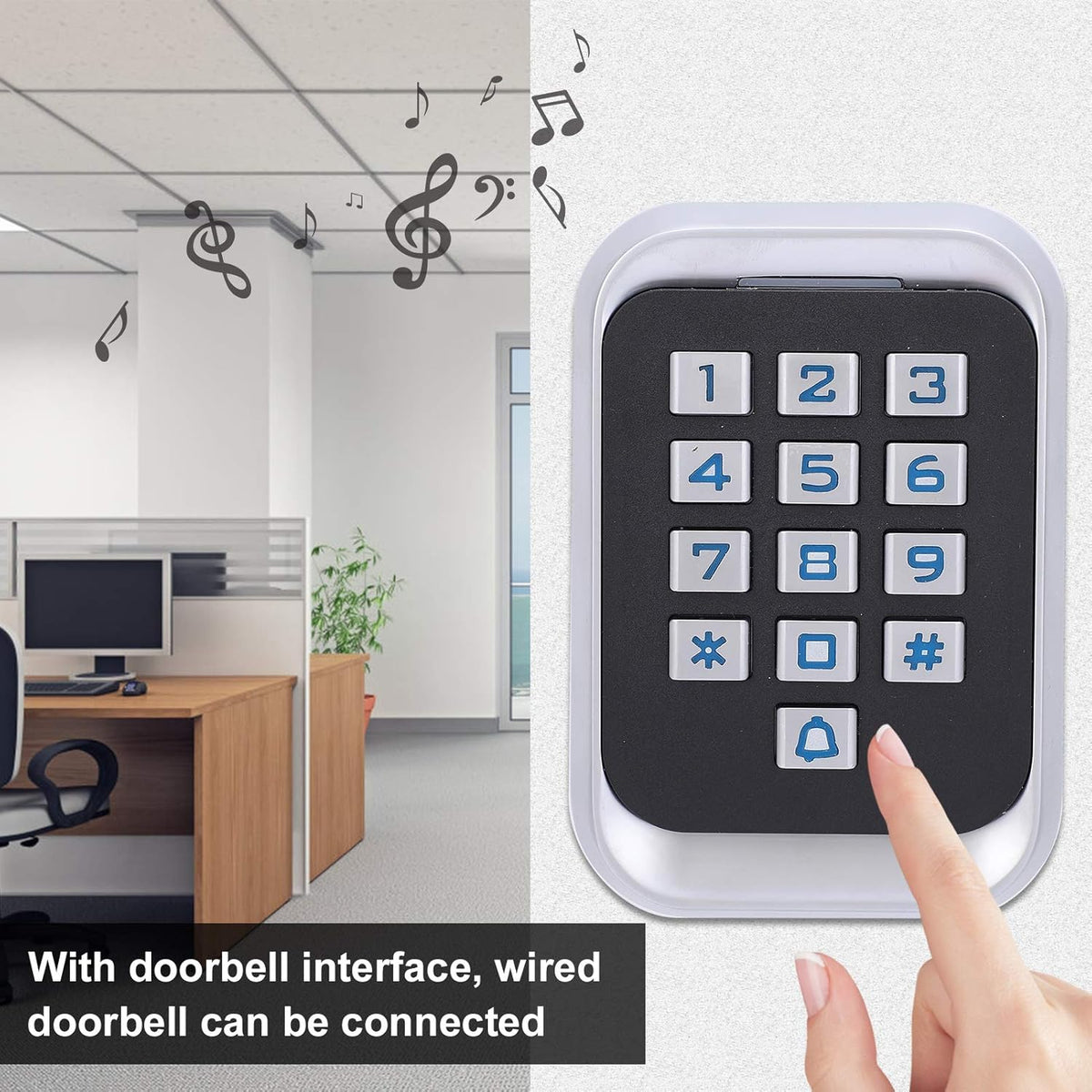 13.56MHz Keypad RFID Door Access Control System J7224