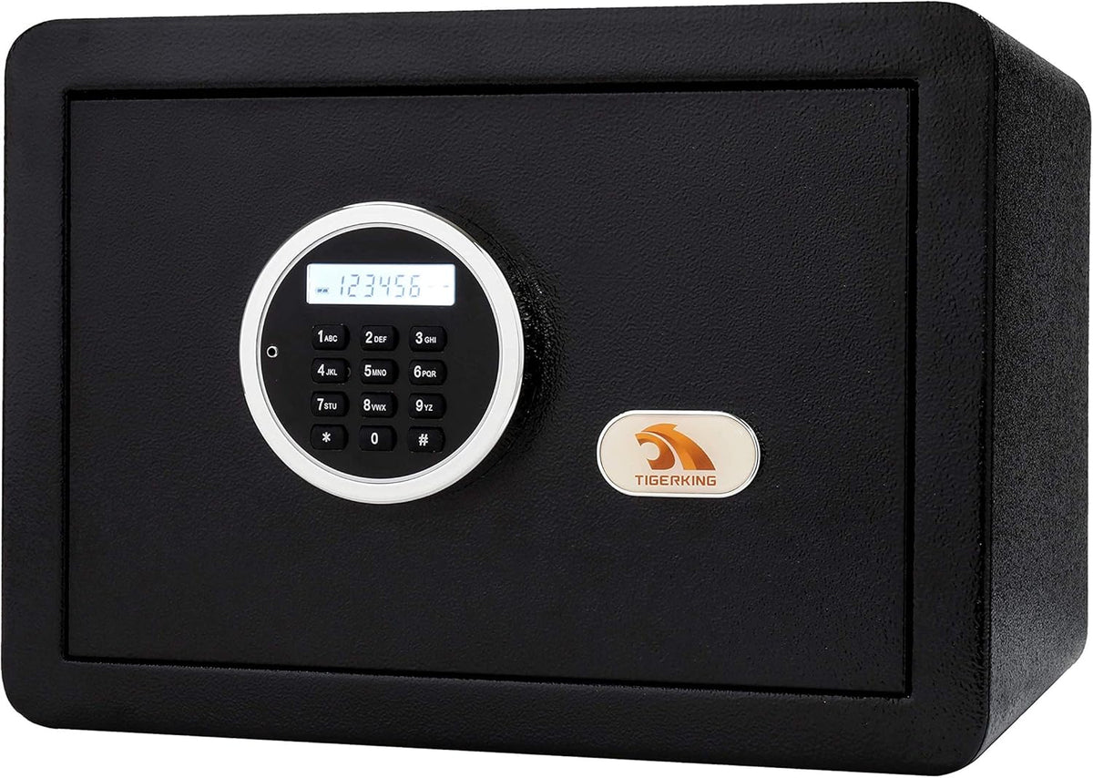 White Biometric Security Safe Box C3822